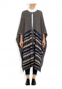Sigrid oversized wool-blend poncho