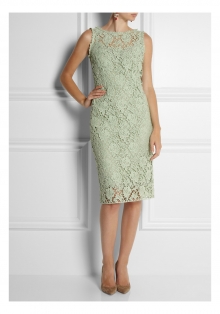 Cotton macrame-lace dress