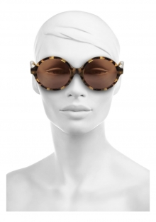Sophia round-frame acetate sunglasses