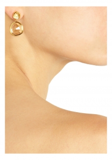 Siren gold-plated citrine earrings