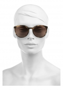Classic 6 round-frame tortoiseshell acetate sunglasses