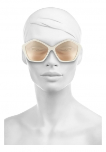 Hexagonal-frame acetate and metal sunglasses