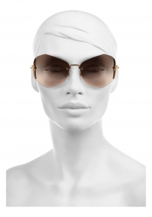 Hexagonal-frame sunglasses